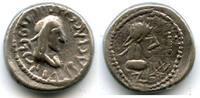 Antike stater Silver of Rhescuporis V (240276 AD) with the bust of Trajan Decius, dated -