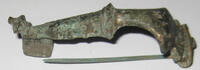 Antike bronze Early Roman fibula, Kräftig type, Roman Empire, ca.1st-2nd century AD -