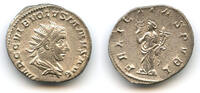 Antike AR antoninianus Quality of Volusian , Mediolanum, Roman Empire -