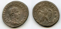 Antike tetradrachm Billon of Trebonianus Gallus , Antioch, Roman Empire (Pr -