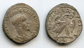 Antike tetradrachm Billon of Herennius Etruscus , Antioch, Roman Empire (Pr -