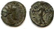 Antike antoninianus Ancient barbarous of Tetricus I, minted ca.270-280 AD, Gaul, Roman -