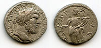 Antike denarius Rare barbarous of Septimius Severus (193-211 CE), MONETA type, Roman Em -