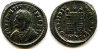 Antike follis Camp-gate of Constantine II as Caesar (317-37), Cyzicus, Roman Empire -