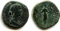Antike bronze Very nice sestertius of Faustina II (d.175 AD), Rome mint, Roman Empire - -