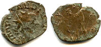 Antike Antoninianus Very rare! SALVS with Aesculapius, Claudius II , Roman -