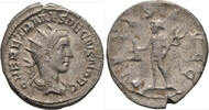 Antike antoninianus Rare silver of Herennius Etruscus as Caesar , son of th -