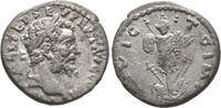 Antike denarius Silver of Septimius Severus showing a trophy, Emesa mint, -