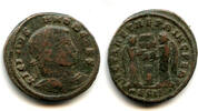 Antike bronze Rare VLPP follis of Licinius II , Siscia mint, Roman Empire -
