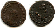 Antike follis Very rare radiate of Licinius II , Trier mint, Roman Empire -