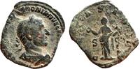 Antike Sestertius of Trebonianus Gallus , Rome mint, Roman Empire -