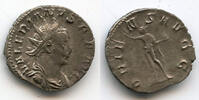 Antike antoninianus Silver of Valerian , Lyons mint, Roman Empire -