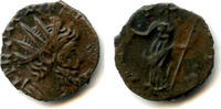Antike antoninianus Ancient barbarous of Tetricus I (ca.270-280 AD), Pax type, Gaul, Ro -