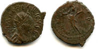 Antike antoninianus Ancient barbarous of Tetricus I (ca.270-280 AD), Pax type, Gaul, Ro -