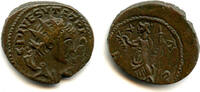 Antike antoninianus Ancient barbarous of Tetricus II (ca.270-280 AD), Pax type, Gaul, R -