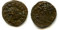 Antike antoninianus Ancient barbarous of Tetricus II (ca.270-280 AD), Pax type, Gaul, R -
