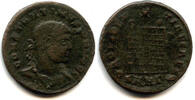 Antike follis Rare (R5!) camp-gate of Constantine II as Caesar , Nicomedia -