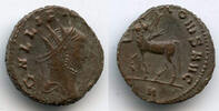 Antike antoninianus APOLLINI CONS AVG of Gallienus (253-268) w/Centaur, Rome mint, Roma -