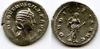 Antike antoninianus Silver of Herennia Etruscilla, 249-251 CE, Roman Empire (RIC 58b) -