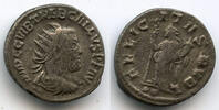 Antike antoninianus Silver of Trebonianus Gallus , Antioch mint, Roman Empi -