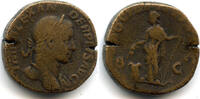 Antike sestertius Nice of Alexander Severus , Rome mint, Roman Empire - PRO -