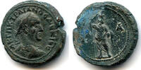Antike potin Rare tetradrachm with Serapis standing, Trajan Decius , Alexan -