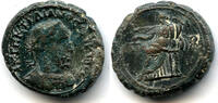 Antike potin Rare tetradrachm with seated Dikaiosyne, Trajan Decius , Alexa -