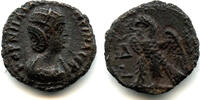 Antike potin Nice tetradrachm of Empress Salonina (d.268 AD), Alexandria mint, Roman Em -