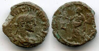 Antike Potin tetradrachm of Emperor Maximianus Herculius , Alexandria mint, -