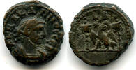 Antike Potin tetradrachm of Carinus as Augustus , Alexandria, Roman Empire -