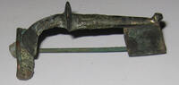 Antike bronze Early Roman fibula, Kräftig type, Roman Empire, ca.1st-2nd century AD -