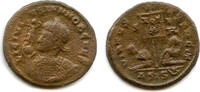 Antike follis Scarce of Licinius II (317-324 CE), Siscia, Roman Empire (RIC 132) -