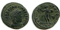 Antike follis SOLI INVICTO COMITI of Constantine I , Lyons, Roman Empire -
