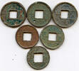 Weltmünzen cash 6 various Da Quan Wu Shi 50- Wang Mang (7-23 AD), Xin, China -