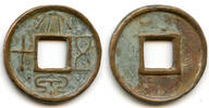 Weltmünzen cash 2nd issue medium 50- Wang Mang (9-23 AD), Xin dynasty, China (H#9.2) -