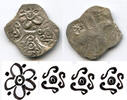 Antike Extremely rare silver 1/2 karshapana, ca.500-330 BC, Erich (Dasharna) Janapanda, -