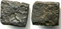 Antike Unpublished square 1/4 karshapana (?) of 10 ratti, Eran (ca.150-75 BC) -