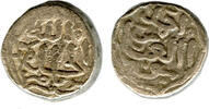Mittelalter Billon tanka of Mohamed III (1325-51), w/Caliph al-Hakim II, Delhi, India (GG#44 -
