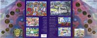 Weltmünzen 8 coin Jerusalem 3000 piefort mint set, special issues, 1996, Israel -