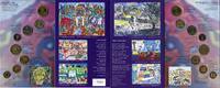 Weltmünzen 8 coin Jerusalem 3000 piefort mint set, special issues, 1996, Israel -