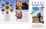 Weltmünzen 7 coin Zahal mint set, special Hanukkah issue, 1995, Israel -