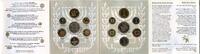 Weltmünzen medal 6 coin + Jerusalem piedfort mint set, 1993, Israel -
