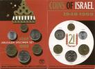 Weltmünzen Jerusalem specimen set 6-coin official mint set, 1969, Israel -