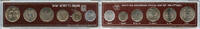 Weltmünzen mark Off-metal strike 6-coin mint coin set w/star of David 1974, Israel (Krause -