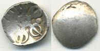Mittelalter Rare silver 1/8th shatamana (shana) from Gandhara Janapada, ca.500-400 BC -