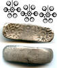 Mittelalter siglos Unique type with 3 punches - earliest large silver shatamana (double or b -
