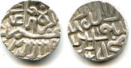 Mittelalter Rare silver tanka, Akbar , Ujjain mint, Malwa issue, Mughal Empire -