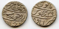 Mittelalter rupee Silver Aurangzeb (1658-1707), Itawa, 1695, Mughal Empire, India -