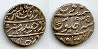 Mittelalter AR rupee Quality Aurangzeb (1658-1707), Itawa, 1691, Mughal Empire, India -