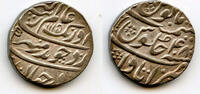 Mittelalter AR rupee Quality Aurangzeb (1658-1707), Itawa, 1703, Mughal Empire, India -